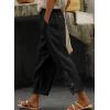 imageAcelitt Women Casual Lightweight Drawstring Elastic Waist Pants with Pockets SXXLBlack