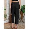 imageAcelitt Women Casual Lightweight Drawstring Elastic Waist Pants with Pockets SXXLBlack