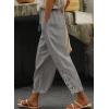imageAcelitt Women Casual Lightweight Drawstring Elastic Waist Pants with Pockets SXXLGray