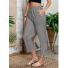imageAcelitt Women Casual Lightweight Drawstring Elastic Waist Pants with Pockets SXXLGray