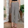 imageAcelitt Women Casual Lightweight Drawstring Elastic Waist Pants with Pockets SXXLGray