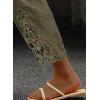 imageAcelitt Women Casual Lightweight Drawstring Elastic Waist Pants with Pockets SXXLGreen