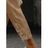 imageAcelitt Women Casual Lightweight Drawstring Elastic Waist Pants with Pockets SXXLKhaki