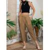 imageAcelitt Women Casual Lightweight Drawstring Elastic Waist Pants with Pockets SXXLKhaki