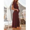 imageAcelitt Women Casual V Neck Short Sleeve Button Belted Wide Leg JumpsuitsSXXLLred