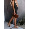 imageAcelitt Womens Casual Summer Crewneck Ruffle Sleeveless Rompers XSXXL2 Black