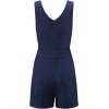 imageAcelitt Womens Casual Summer Crewneck Ruffle Sleeveless Rompers XSXXL2 Blue