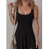 imageAcelitt Women 2025 Summer Sundress Casual Loose Sleeveless Beach Long Tank Dress Vacation Outfits with PocketsBlack