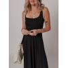 imageAcelitt Women 2025 Summer Sundress Casual Loose Sleeveless Beach Long Tank Dress Vacation Outfits with PocketsBlack