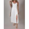 imageAcelitt Women 2025 Summer Sundress Casual Loose Sleeveless Beach Long Tank Dress Vacation Outfits with PocketsBwhite