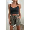 imageAcelitt Women Comfy Drawstring Casual Elastic Waist Pocketed ShortsS3XLBgreen