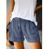 imageAcelitt Women Comfy Drawstring Casual Elastic Waist Pocketed ShortsS3XLCblue