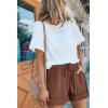 imageAcelitt Women Comfy Drawstring Casual Elastic Waist Pocketed ShortsS3XLCbrown