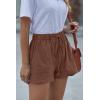 imageAcelitt Women Comfy Drawstring Casual Elastic Waist Pocketed ShortsS3XLCbrown