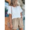 imageAcelitt Women Comfy Drawstring Casual Elastic Waist Pocketed ShortsS3XLCkhaki