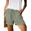 imageAcelitt Women Comfy Drawstring Casual Elastic Waist Pocketed ShortsS3XLClight Green