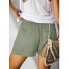 imageAcelitt Women Comfy Drawstring Casual Elastic Waist Pocketed ShortsS3XLClight Green