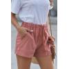 imageAcelitt Women Comfy Drawstring Casual Elastic Waist Pocketed ShortsS3XLCpink