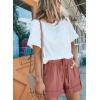 imageAcelitt Women Comfy Drawstring Casual Elastic Waist Pocketed ShortsS3XLCpink