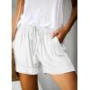 imageAcelitt Women Comfy Drawstring Casual Elastic Waist Pocketed ShortsS3XLCwhite