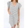 imageAcelitt Womens Casual Summer V Neck Cap Sleeve Shift Mini Dress with Pockets SXXLWhite