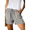 imageAcelitt Women Comfy Drawstring Casual Elastic Waist Pocketed ShortsS3XLCgray