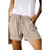 imageAcelitt Women Comfy Drawstring Casual Elastic Waist Pocketed ShortsS3XLCkhaki