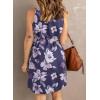 imageAcelitt Women Summer Casual Sleeveless Button Down Elastic Waist Swing Dresses XS2XLGfloral