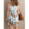 imageAcelitt Women Summer Casual Sleeveless Button Down Elastic Waist Swing Dresses XS2XLGwhite