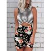 imageAcelitt Womens 2025 Summer Sleeveless Tank Dresses Cut Out Twist Bodycon Wrap Party Evening Mini DressCblack