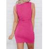 imageAcelitt Womens 2025 Summer Sleeveless Tank Dresses Cut Out Twist Bodycon Wrap Party Evening Mini DressHrose