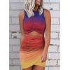 imageAcelitt Womens 2025 Summer Sleeveless Tank Dresses Cut Out Twist Bodycon Wrap Party Evening Mini DressMulticolor02