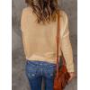 imageAcelitt Womens Casual Lightweight Long Sleeve Crewneck Knit Shirts Tops SXXLApricot