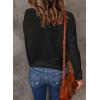 imageAcelitt Womens Casual Lightweight Long Sleeve Crewneck Knit Shirts Tops SXXLBlack