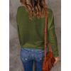 imageAcelitt Womens Casual Lightweight Long Sleeve Crewneck Knit Shirts Tops SXXLGreen