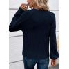 imageAcelitt Womens Fall Long Sleeve Tunic Tops Casual Crew Neck Dressy Shirt Lace Patchwork Blouses Pullover SweatersNavy Blue
