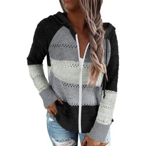 imageAcelitt Womens Casual Long Sleeve Zip Up Hooded Sweatshirts Hoodies with Pockets SXXL
