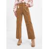 imageAcelitt Womens Casual Winter Straight Leg Elastic Waist Corduroy Pants with Pockets SXXL1a Brown