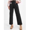 imageAcelitt Womens Casual Winter Straight Leg Elastic Waist Corduroy Pants with Pockets SXXL1b Black