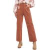 imageAcelitt Womens Casual Winter Straight Leg Elastic Waist Corduroy Pants with Pockets SXXL1d Red