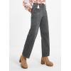 imageAcelitt Womens Casual Winter Straight Leg Elastic Waist Corduroy Pants with Pockets SXXL3 Gray