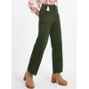 imageAcelitt Womens Casual Winter Straight Leg Elastic Waist Corduroy Pants with Pockets SXXL3 Green
