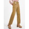 imageAcelitt Womens Casual Winter Straight Leg Elastic Waist Corduroy Pants with Pockets SXXL3 Khaki