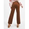 imageAcelitt Womens Casual Winter Straight Leg Elastic Waist Corduroy Pants with Pockets SXXL3 Orange Brown
