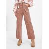 imageAcelitt Womens Casual Winter Straight Leg Elastic Waist Corduroy Pants with Pockets SXXL3 Pink