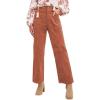 imageAcelitt Womens Casual Winter Straight Leg Elastic Waist Corduroy Pants with Pockets SXXL1d Red