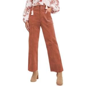 imageAcelitt Womens Casual Winter Straight Leg Elastic Waist Corduroy Pants with Pockets SXXL1d Red