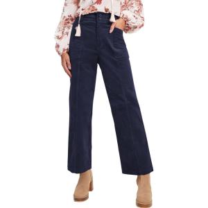 imageAcelitt Womens Casual Winter Straight Leg Elastic Waist Corduroy Pants with Pockets SXXL3 Navy Blue