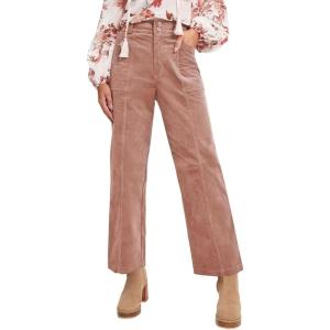 imageAcelitt Womens Casual Winter Straight Leg Elastic Waist Corduroy Pants with Pockets SXXL3 Pink
