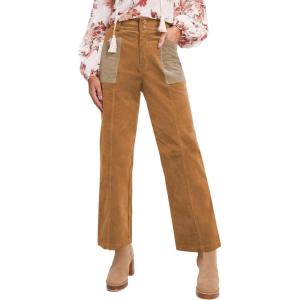 imageAcelitt Womens Casual Winter Straight Leg Elastic Waist Corduroy Pants with Pockets SXXLCamel